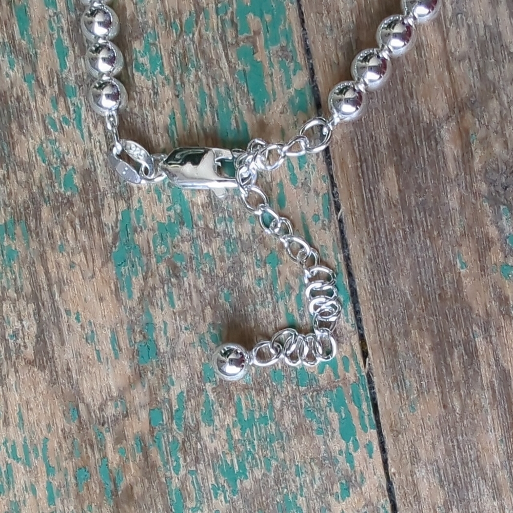 RIO GRANDE I NWT 16" Sterling Silver 4mm Round Bead-on-Chain Necklace - Picture 5 of 7